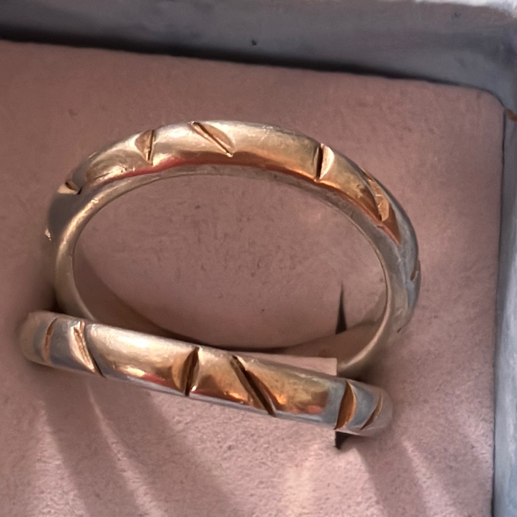 Two Sterling Silver Stackable Rings